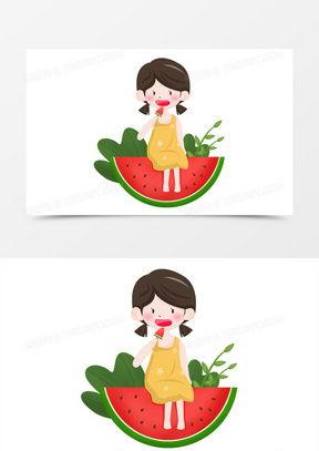 全家带凳子吃瓜动漫,共享夏日吃瓜欢乐时光